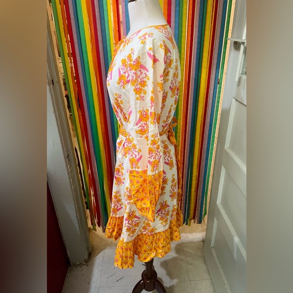 🌺 NWOT J. CREW 🌺 Floral & Paisley Patterned Cotton Tied Waist Sun Dress 🌺 - Picture 5 of 8